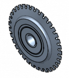 Perforating wheel, 11 TPI